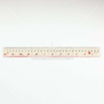 Standard ไม้บรรทัดพลาสติก 12 นิ้ว เบอร์ 9 <1/24>