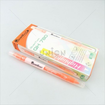 Quantum ปากกาเน้นข้อความ 2 หัว QH780 <1/12> สีส้ม