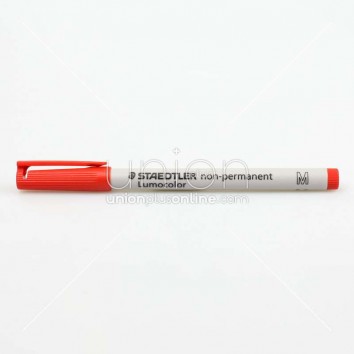 STAEDTLER ปากกาเขียนแผ่นใส ลบได้ 1.0 <1/10> สีแดง