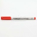 STAEDTLER ปากกาเขียนแผ่นใส ลบได้ 0.6 <1/10> สีแดง
