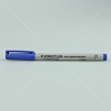 STAEDTLER ปากกาเขียนแผ่นใส ลบได้ 0.6 <1/10> สีน้ำเงิน