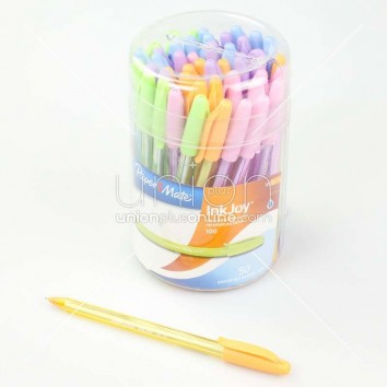 Paper Mate ปากกาอิงค์จอย 0.5 ปลอก 100ST <1/50> สีน้ำเงิน