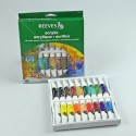 REEVES สีอะคริลิค ชุด 18 สี 10 ml. <1/1>