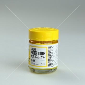 SAKURA สีโปสเตอร์ 30 CC <1/6> เหลือง (3)
