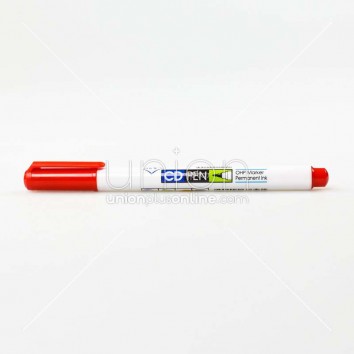 Whiteman ปากกาเขียน CDP-002 หัวเดียว <1/12> สีแดง