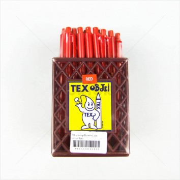 TEX ปากกาลูกลื่น กด MC 228 <1/50> สีแดง