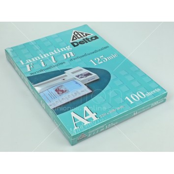 DELTA ฟิล์มพลาสติกเคลือบบัตร 125ไมครอน A4 <1/100>