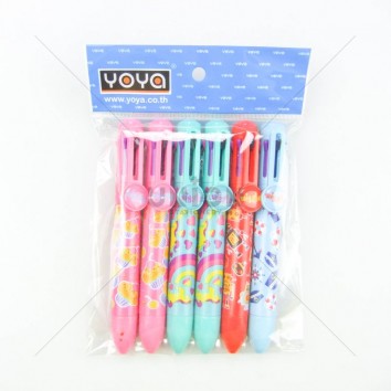 YOYA ปากกาลูกลื่น 8 สี <1/6>