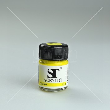 ST สีอะคริลิค 15 ml. <1/12> สีเหลือง (112)