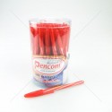 Pencom ปากกาหมึกน้ำมัน ปลอก DF02 <1/50> หมึกแดง